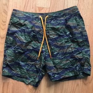 J Crew 6” Swim Trunk Camo Print NWT